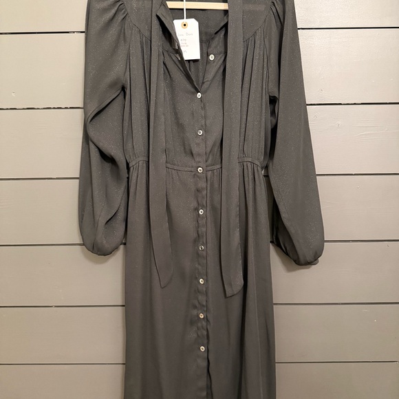 FRNCH Black Long Sleeve Dress - Picture 4 of 5